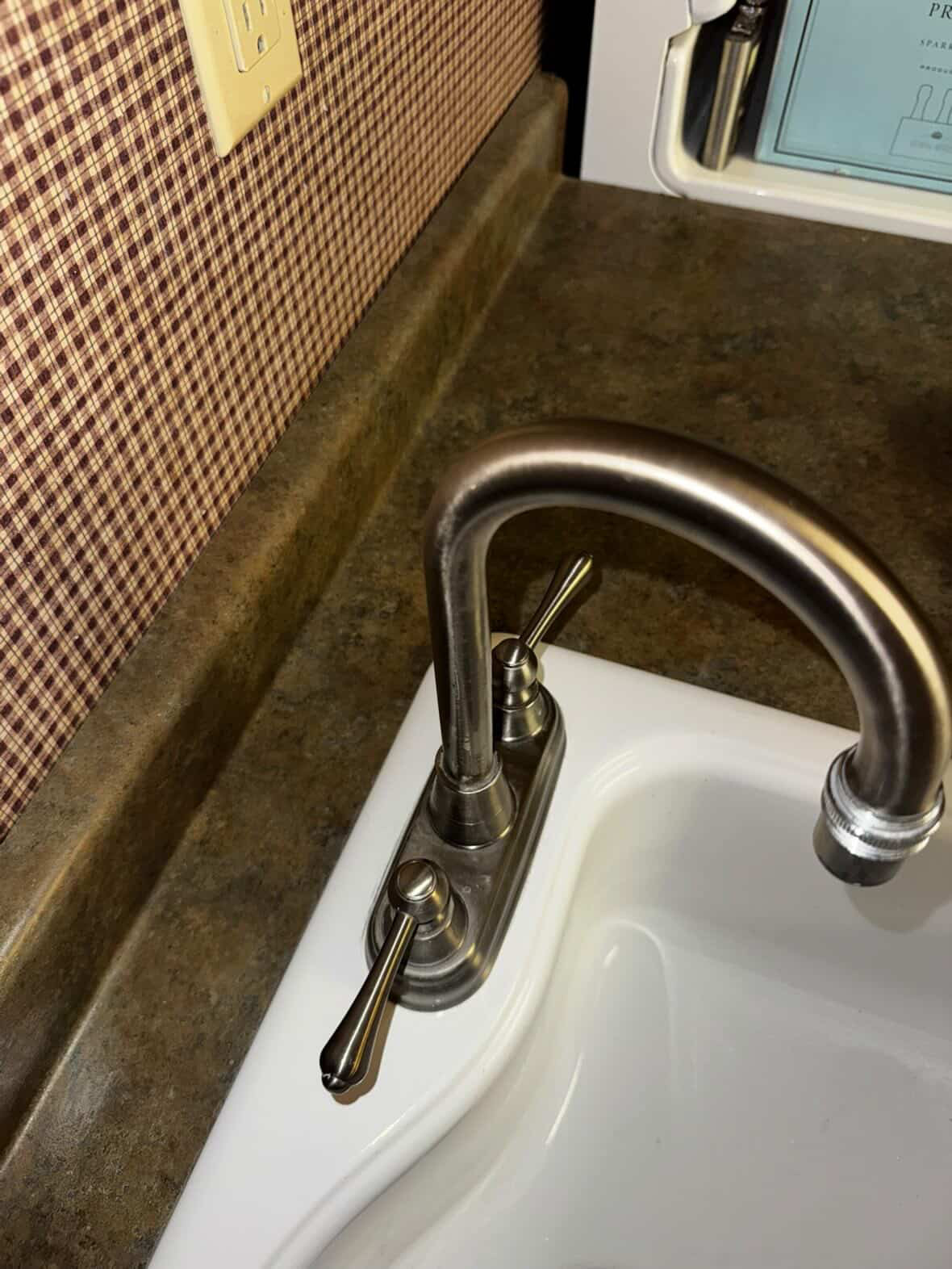 After sink and faucet cleanup