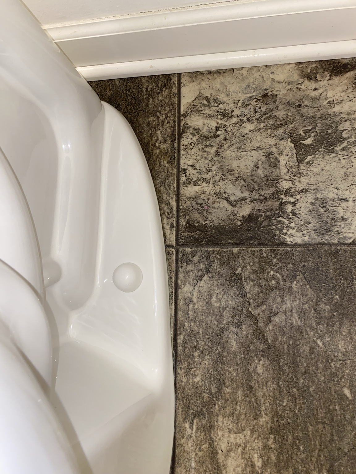 After toilet base detail